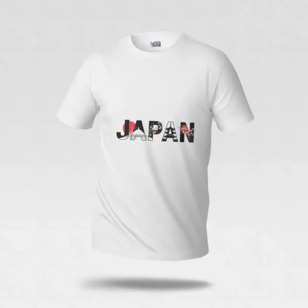 تیشرت ژاپن طرح تایپوگرافی Japan کد po1828