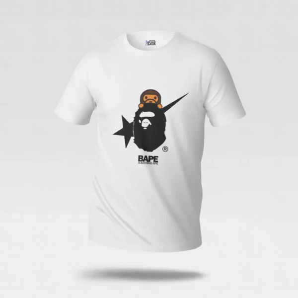 تیشرت بیپ طرح لوگوی A Bathing Ape (BAPE) کد po1866