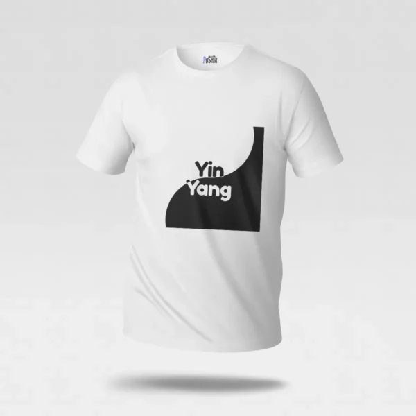 تیشرت یین یانگ طرح مینیمال (Yin Yang) کد po192