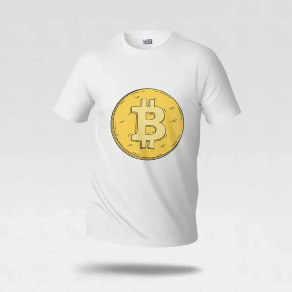 تیشرت بیت‌کوین طرح سکه مینیمال (Bitcoin) کد po1947