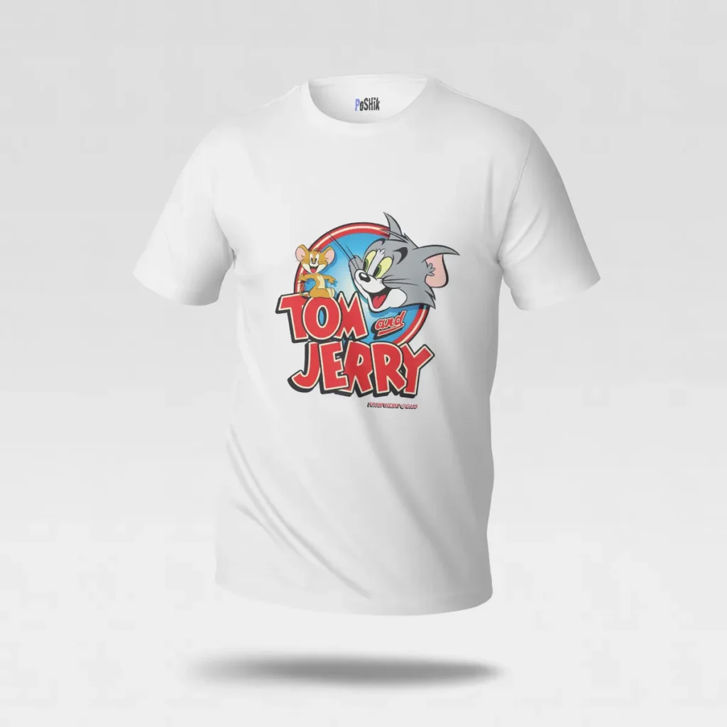 تیشرت تام و جری طرح لوگوی کارتونی (Tom and Jerry) کد po1961