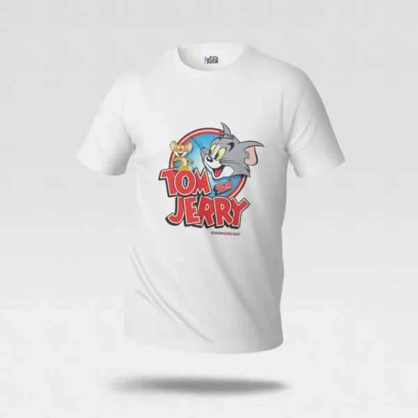 تیشرت تام و جری طرح لوگوی کارتونی (Tom and Jerry) کد po1961