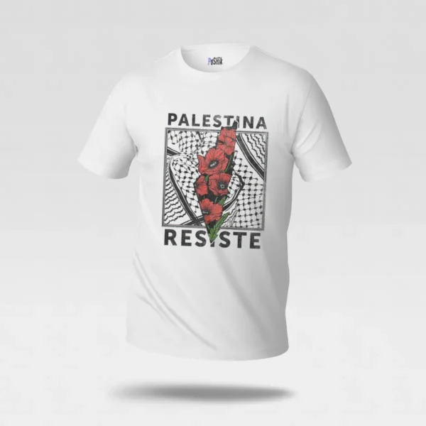 تیشرت فلسطین طرح Palestina Resiste و چفیه کد po2001