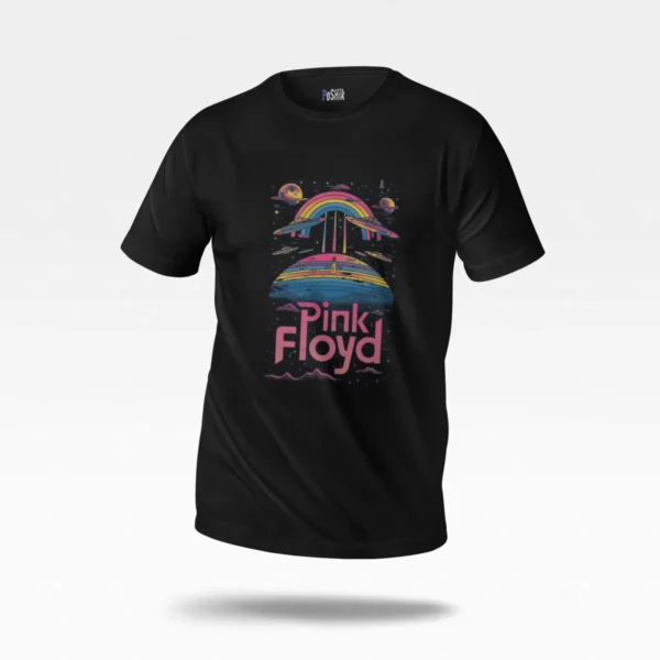تیشرت گروه پینک فلوید طرح رنگین‌کمان (Pink Floyd) کد po2171