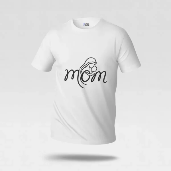 تیشرت مادر و کودک طرح مینیمال Mom کد po2192