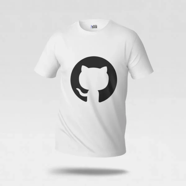 تیشرت برنامه‌نویسی طرح لوگوی گیت‌هاب (GitHub) کد po2198