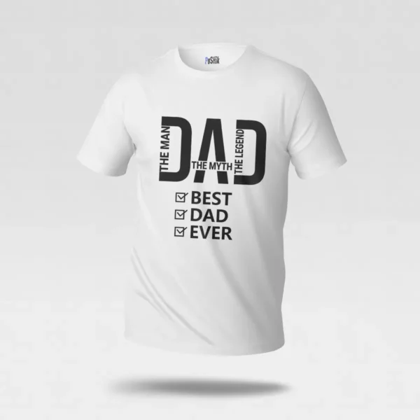 تیشرت پدر طرح Best Dad Ever کد po2252