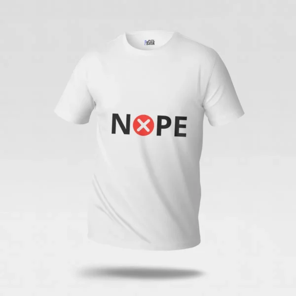 تیشرت تایپوگرافی Nope کد po2263