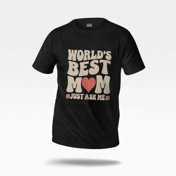 تیشرت مامان طرح World’s Best Mom کد po2297