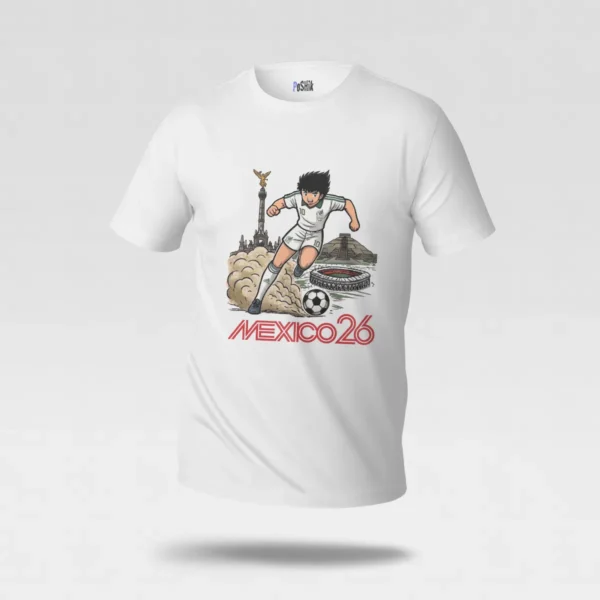 تیشرت کاپیتان سوباسا طرح فوتبالی Mexico 26 (Captain Tsubasa) کد po2298