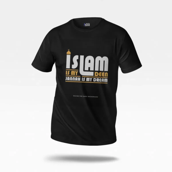 تیشرت نوشته Islamic Is My Deen کد po2358