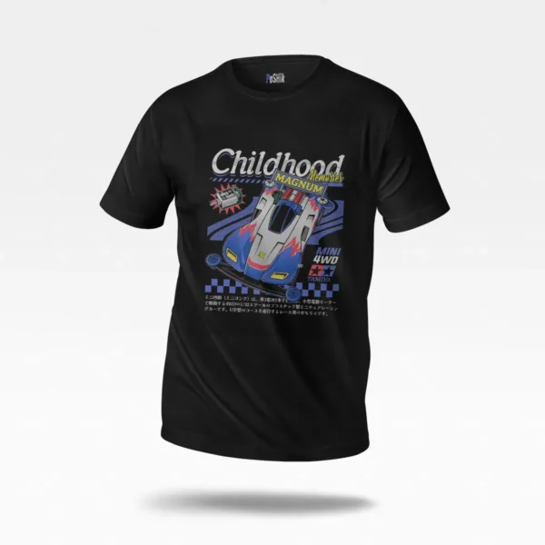 تیشرت ماشین مسابقه‌ای طرح Childhood کد po2426