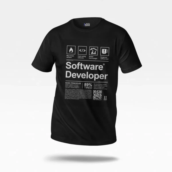 تیشرت برنامه‌نویس نرم‌افزار (Software Developer) کد po2445