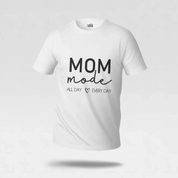 تیشرت مامان نوشته Mom Mode All Day Every Day کد po245