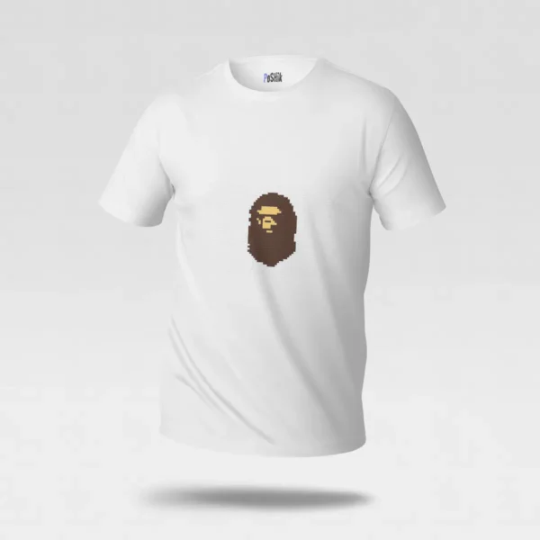 تیشرت بیپ طرح لوگوی پیکسلی (BAPE) کد po2453