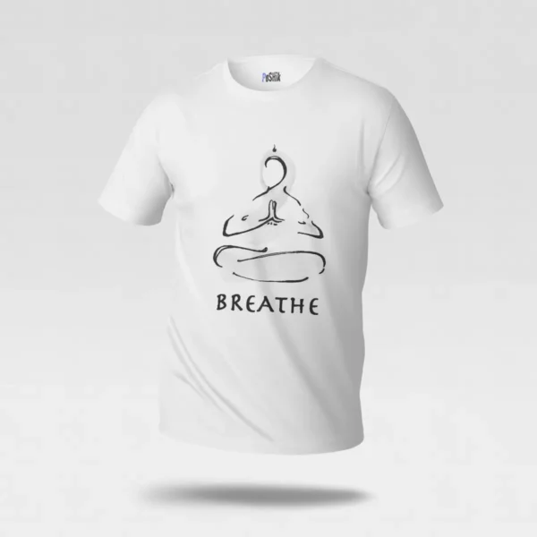 تیشرت مدیتیشن طرح Breathe کد po2472