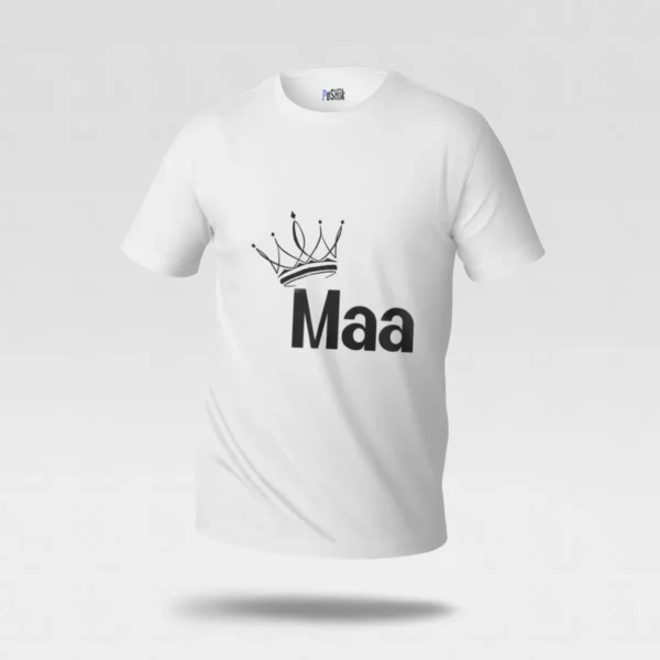تیشرت مادر طرح Maa با تاج کد po2484