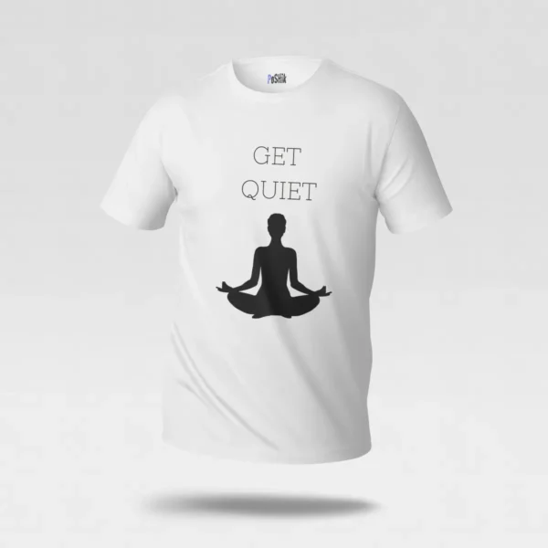 تیشرت یوگا طرح Get Quiet کد po2547