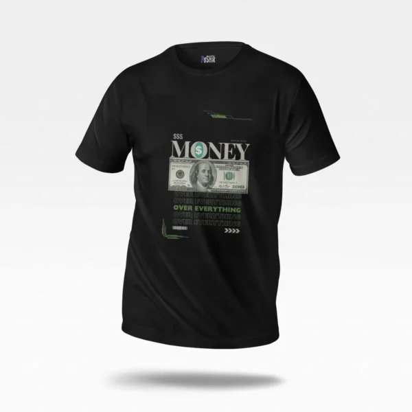 تیشرت انگیزشی طرح پول مهم‌تر از همه‌چیز (Money Over Everything) کد po2566