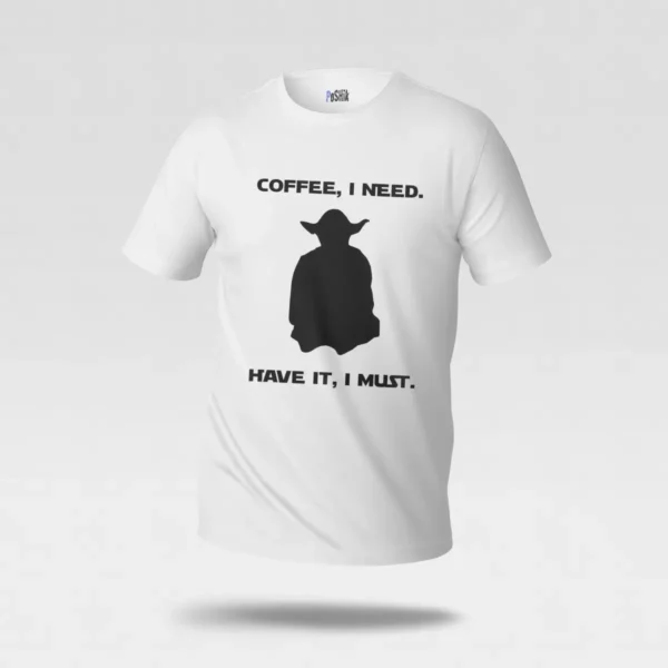 تیشرت قهوه طرح Coffee I Need Have It I Must کد po258