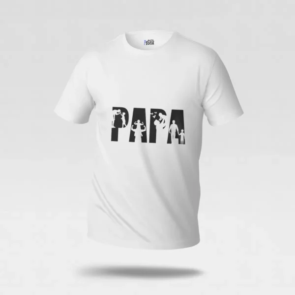 تیشرت پدر طرح سیلوئت خانوادگی DAD کد po2584