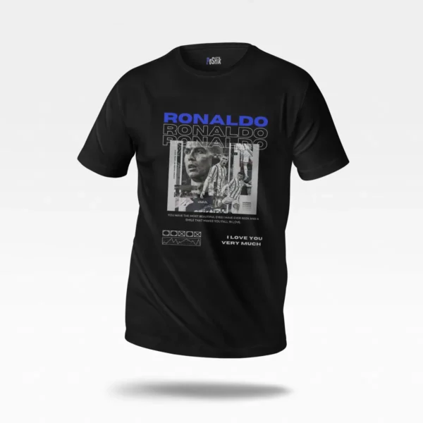 تیشرت کریستیانو رونالدو طرح کلاژ فوتبالی (Ronaldo) کد po2606