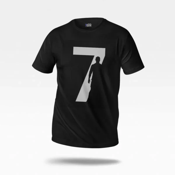 تیشرت کریستیانو رونالدو طرح مینیمال شماره ۷ (CR7) کد po2611