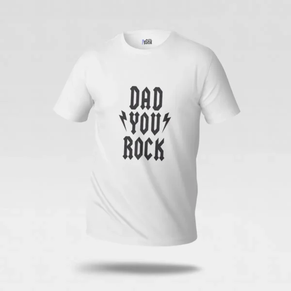 تیشرت پدر طرح Dad You Rock کد po2617