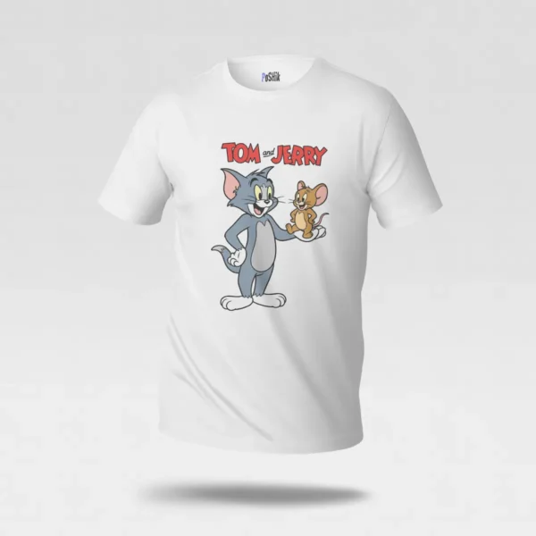 تیشرت تام و جری طرح دوستی کارتونی (Tom and Jerry) کد po274