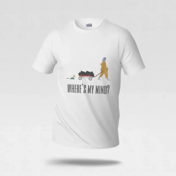 تیشرت طرح Where’s My Mind با تصویر مینیمال کد po2757