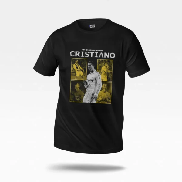 تیشرت کریستیانو رونالدو طرح پرتره فوتبالی (Cristiano Ronaldo) کد po2797