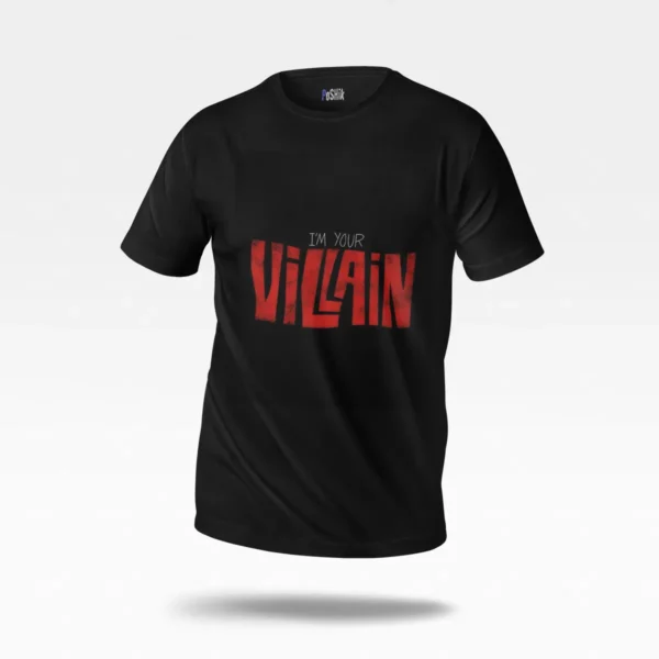 تیشرت تایپوگرافی من شرور داستان تو هستم (Villain) کد po2826