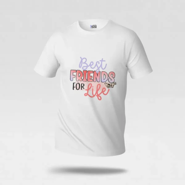 تیشرت بهترین دوست طرح Best Friends for Life کد po2881