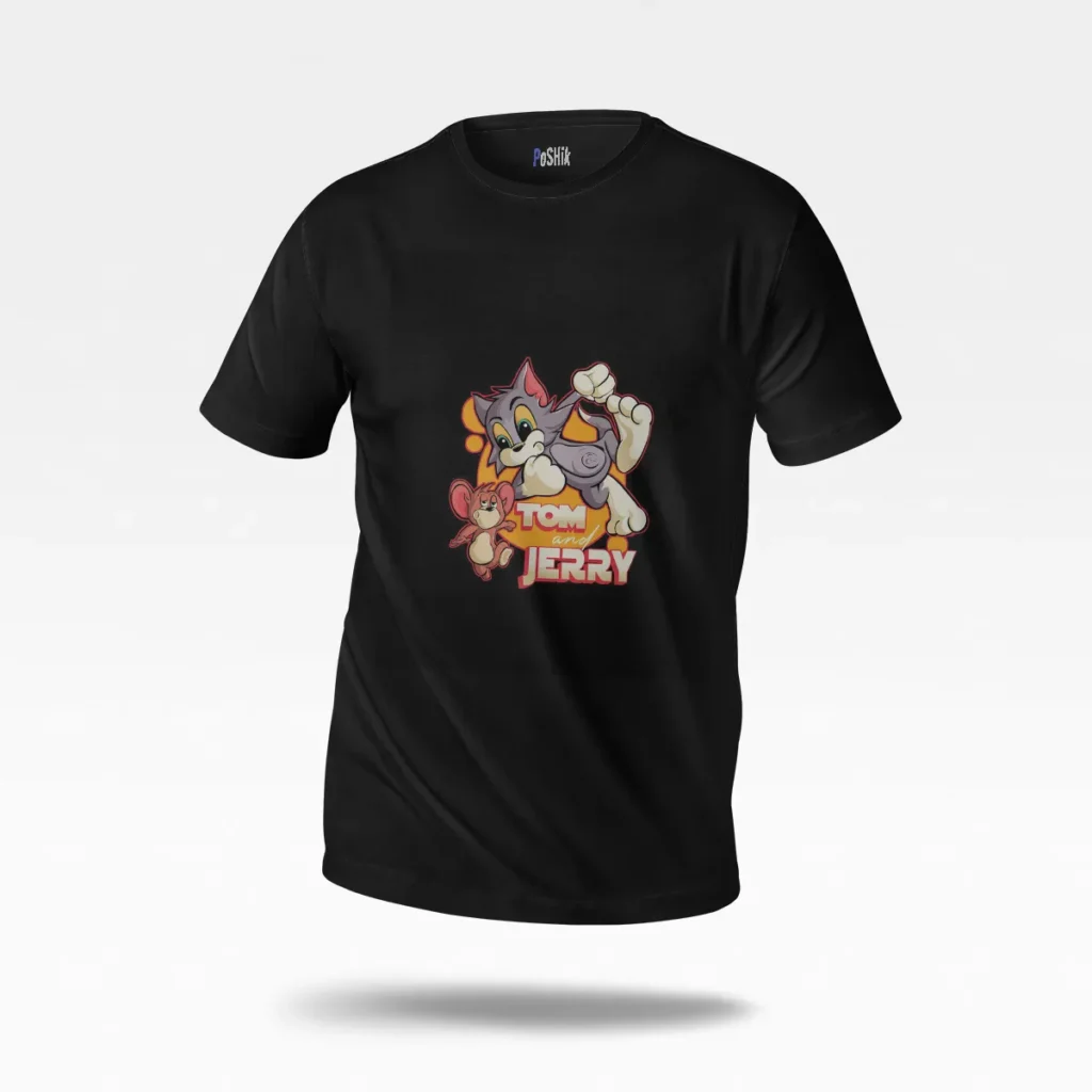 تیشرت تام و جری طرح کلاسیک (Tom and Jerry) کد po2908
