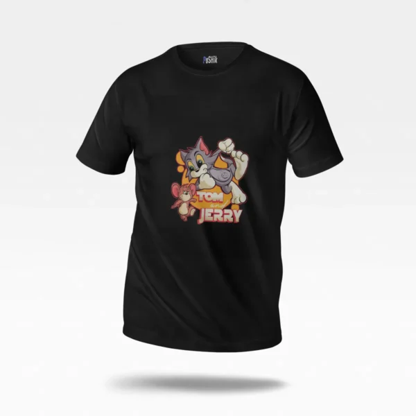 تیشرت تام و جری طرح کلاسیک (Tom and Jerry) کد po2908