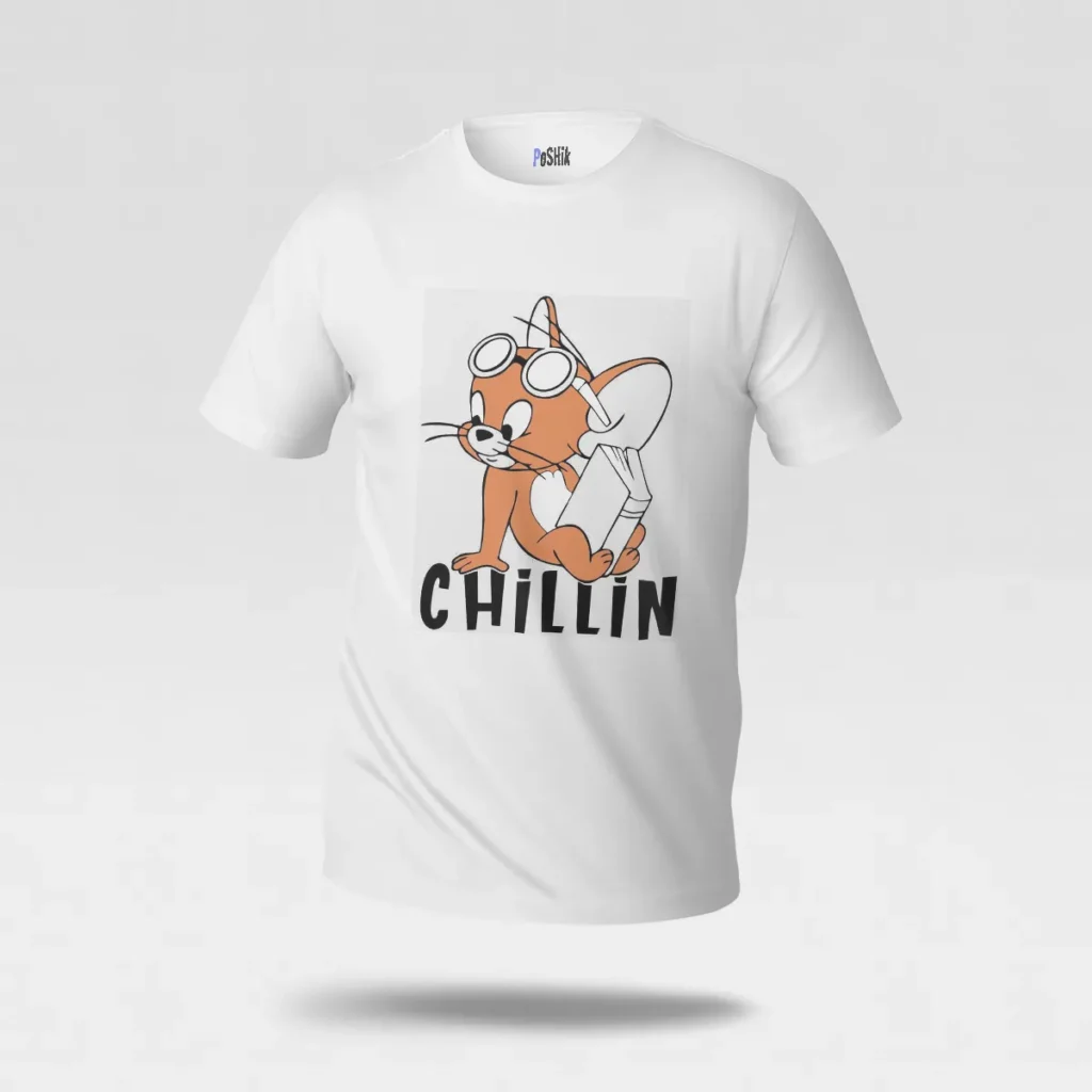 تیشرت جری طرح Chillin از تام و جری (Tom and Jerry) کد po292