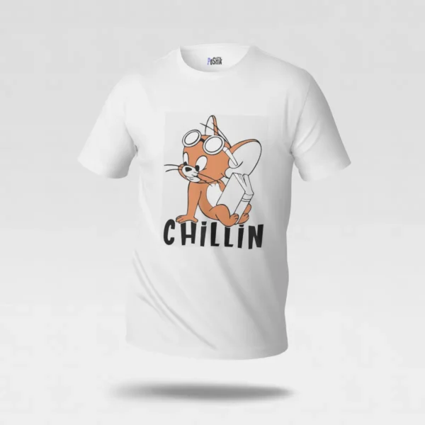 تیشرت جری طرح Chillin از تام و جری (Tom and Jerry) کد po292