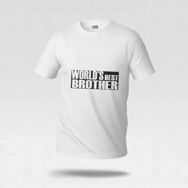 تیشرت برادر طرح World’s Best Brother کد po2975