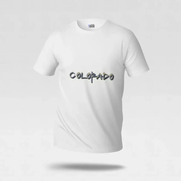 تیشرت کلرادو طرح تایپوگرافی هنری (Colorado) کد po3078