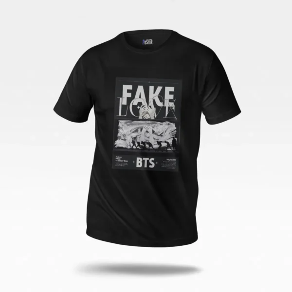 تیشرت بی‌تی‌اس طرح Fake و کلاژ اعضا (BTS) کد po3161