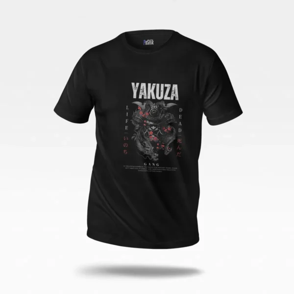 تیشرت یاکوزا طرح اژدهای ژاپنی وینتیج (Yakuza) کد po3190
