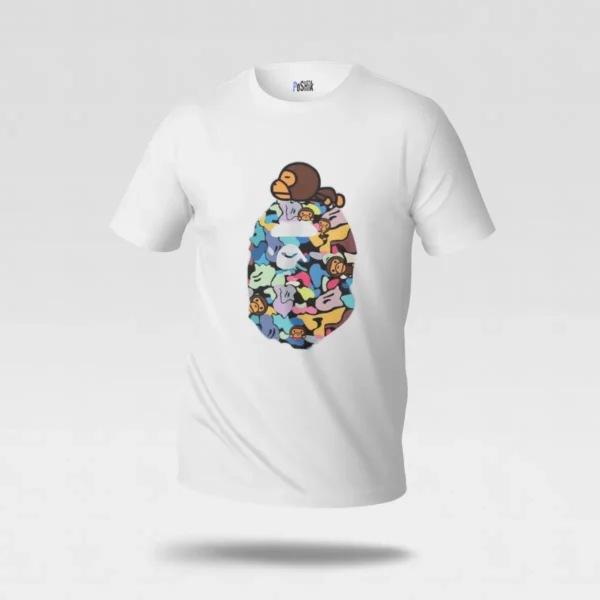 تیشرت بیپ طرح کاموفلاژ Baby Milo (BAPE) کد po3220