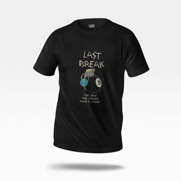 تیشرت بیلیارد طرح Last Break کد po3280