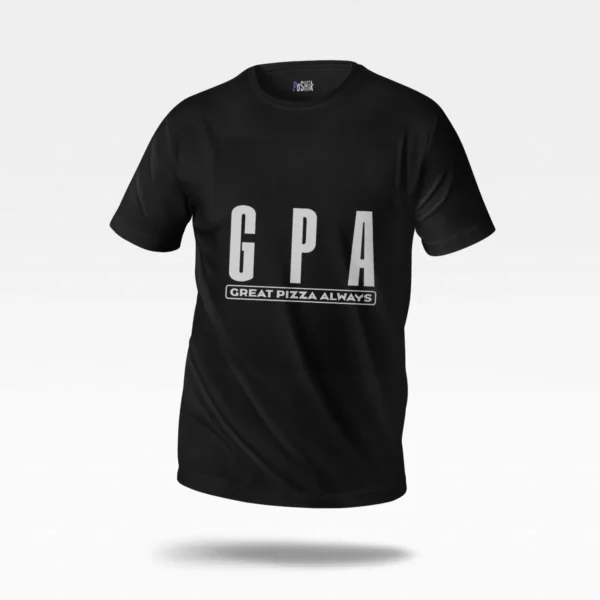 تیشرت نوشته GPA Great Pizza Always کد po3296