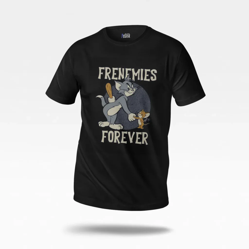 تیشرت تام و جری طرح Frenemies Forever (Tom and Jerry) کد po3337