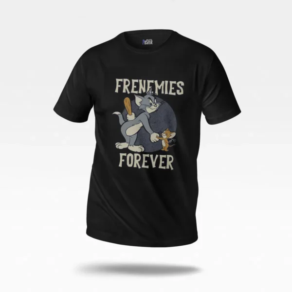 تیشرت تام و جری طرح Frenemies Forever (Tom and Jerry) کد po3337