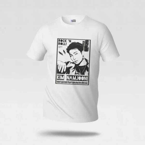 تیشرت بی‌تی‌اس طرح کیم نامجون RM (Kim Namjoon) کد po3350