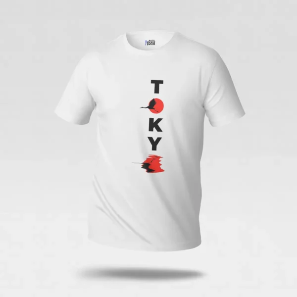 تیشرت توکیو طرح تایپوگرافی مینیمال ژاپنی (Tokyo) کد po3402
