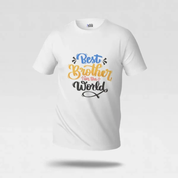 تیشرت برادر طرح Best Brother in the World کد po3415