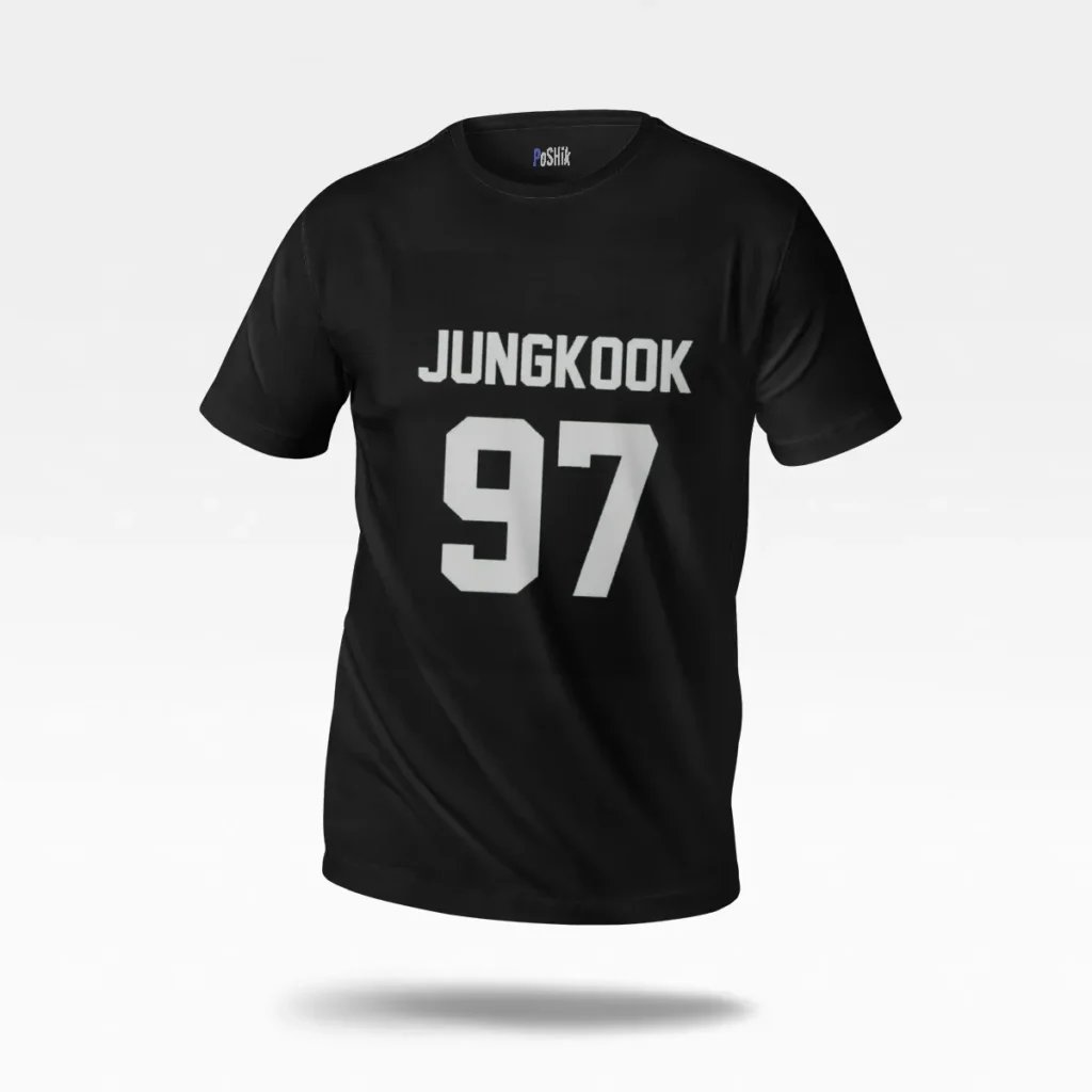 تیشرت جونگ‌کوک طرح شماره ۹۷ (Jungkook 97) کد po3419